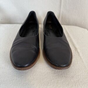 Via Spiga Women's Black Leather Flats US 9 / EU 39 Classic Comfort